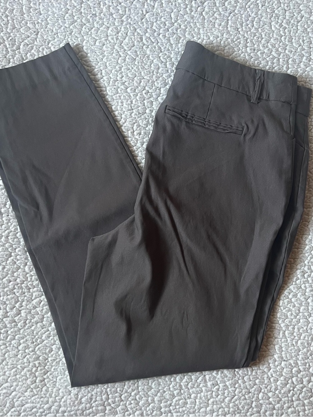 Nine West Women's Charcoal Gray Straight Leg Trousers
